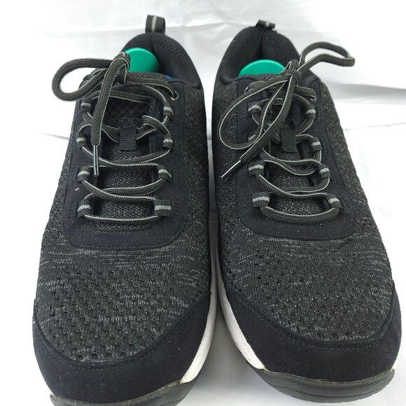Orthofeet Lava Mens Size 11 D Black Gray Athletic Diabetic Orthopedic Shoes 619 - Picture 1 of 10